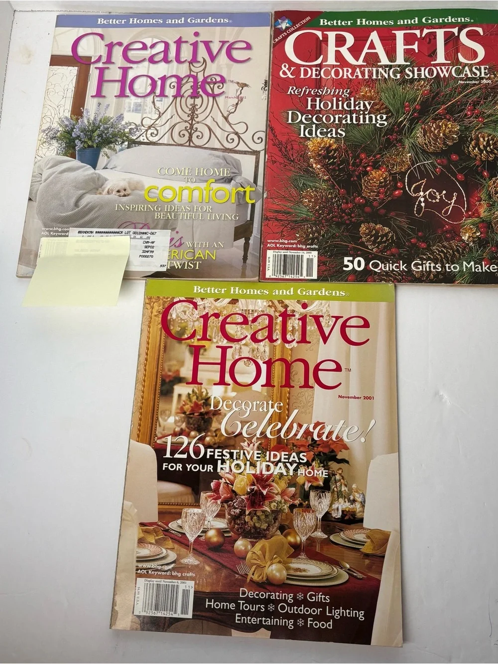 3- item Better Homes and Gardens- Creative Home and Crafts- 2002